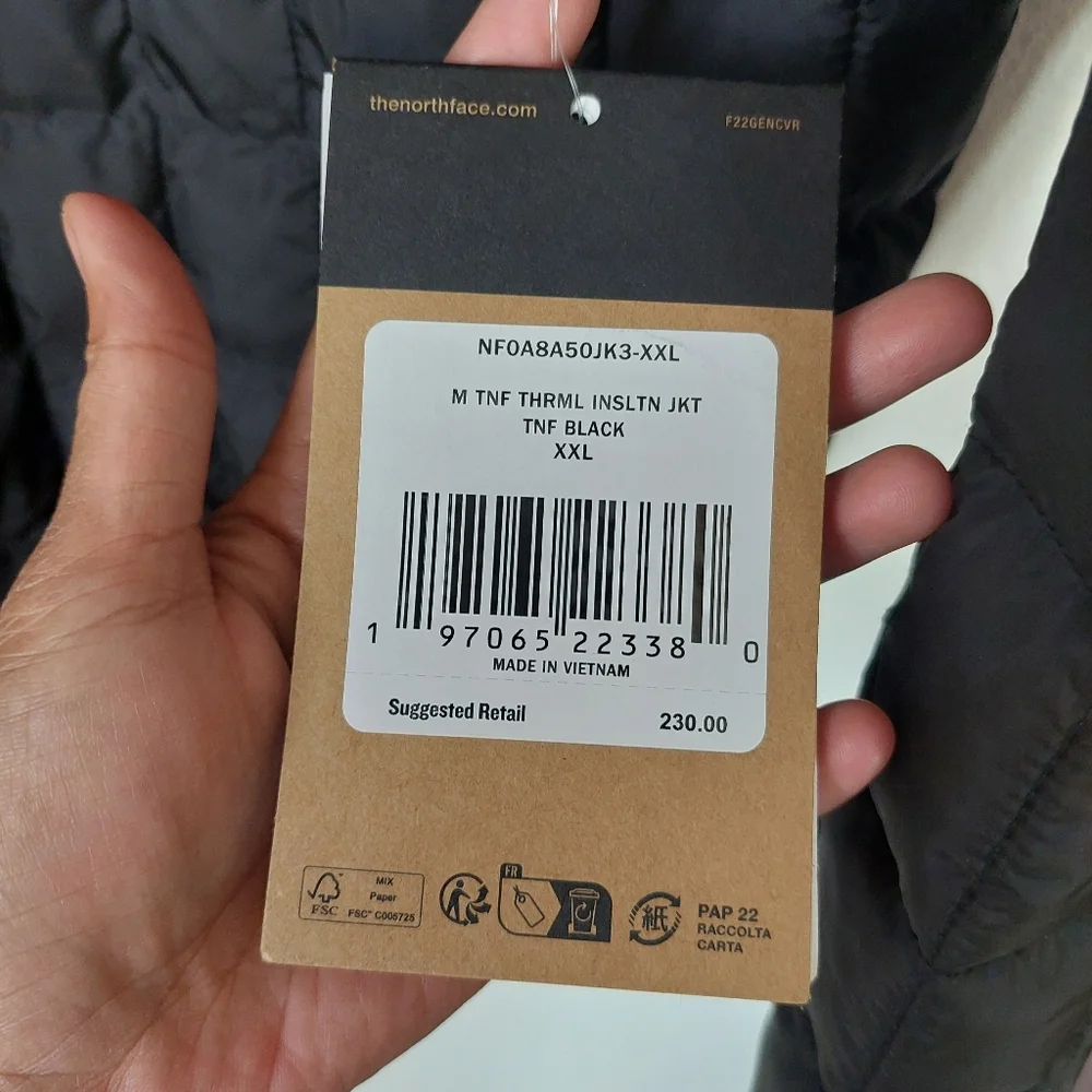 The North Face Thermal Insulation‎ Jacket Men's XXL NWT